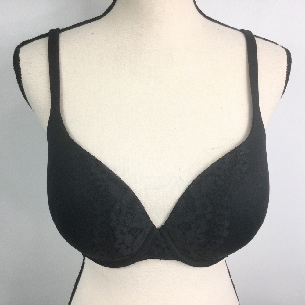 Victoria’s Secret Black Perfect Shape Bra 34DD
